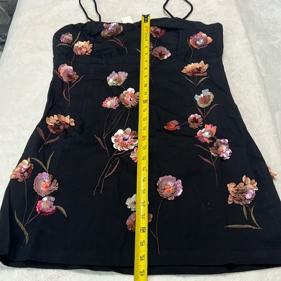 Maeve by Anthropologie 3D Floral Spaghetti Mini Dress NWT — Sz 14 - Picture 13 of 13